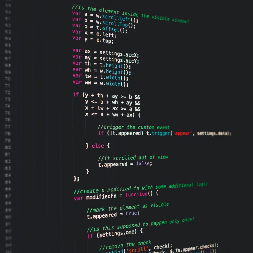 Close-up of a screen with code